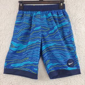 NIKE Camo Racer Swim Trunks Youth Boys Size Large Lined Board Shorts